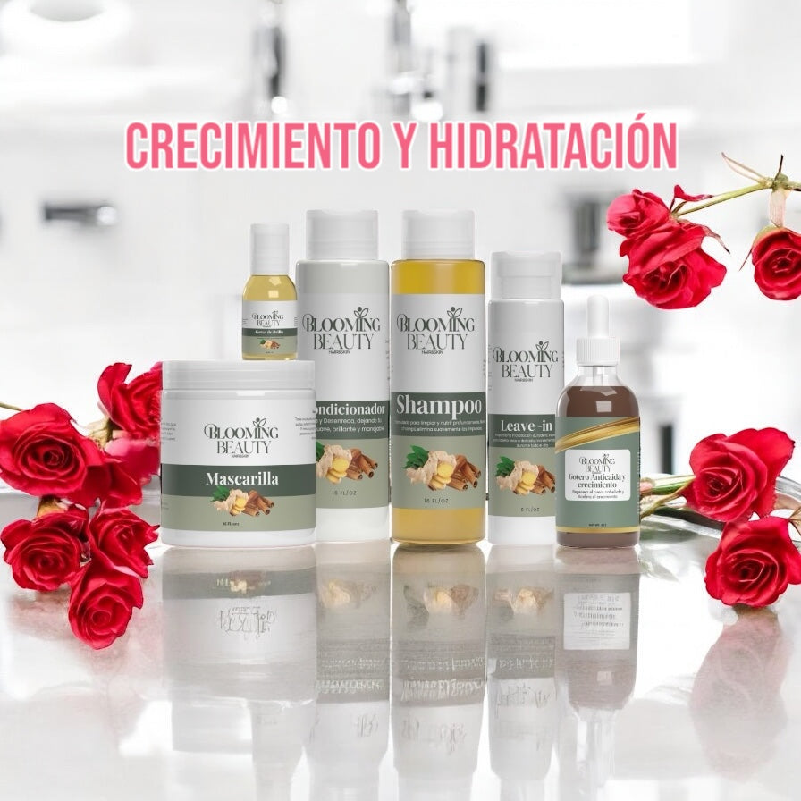 Gengibre y canela crecimiento y hidratación